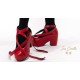 Iris Corolla Customize A Strap Up Chunky Platform Shoes(Reservation/4 Colours/Full Payment Without Shipping)